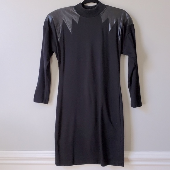 𝅺VINTAGE mod lightning bolt dress sz XS/S All That Jazz clowncore VTG mini - Picture 1 of 15